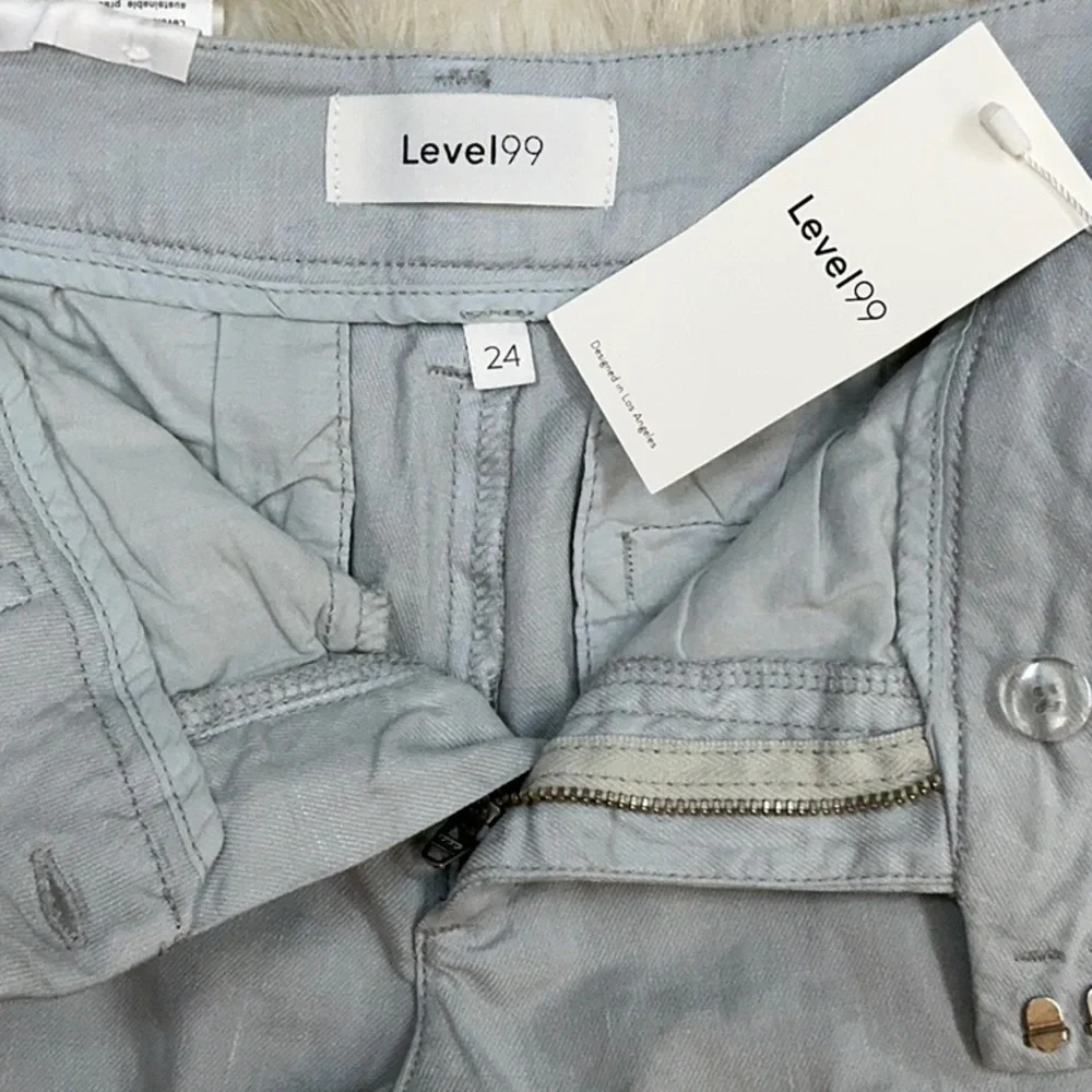 NWT Level 99 Shorts luxury Tencel linen lyocell‎ size 24 2 pockets XS